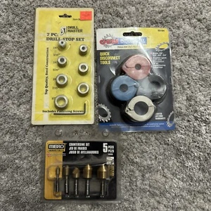 OEM A/C Quick Disconnect Tools Drill Stop & Mibro 5 Pc Counter Sink Industrial - Picture 1 of 4