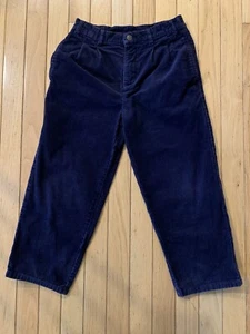Talbots Kids Navy Blue Corduroy Cords Pants Boys Sz 6 - Picture 1 of 6