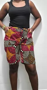 African Print shorts women's shorts African Print ankara shorts summer fashion - Picture 1 of 2