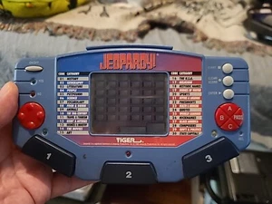 Tiger Jeopardy Vintage Electronics Handheld Video Game Blue 1997 Fun - Picture 1 of 2
