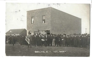 Octubre 1908 Dallas, Dakota del Sur registro RPPC - Imagen 1 de 2