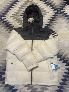 Columbia Mens Omni heat Infinity Black And Cream Puffer - Picture 1 of 5