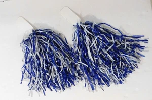 Dallas Cowboys Pom Poms Blue White Team Spirit Cheer Pair - Picture 1 of 3