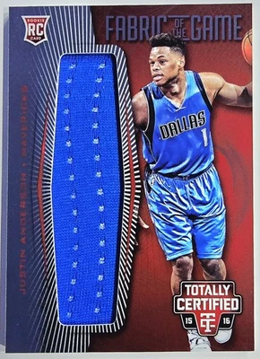 Camiseta deportiva de novato Panini 2015-16 totalmente certificada roja/199 FRJ-JA Justin Anderson Foto 1 de 2