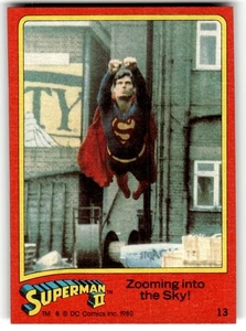 1980 Topps Superman II Card #13 Zooming into the Sky! - Picture 1 of 4