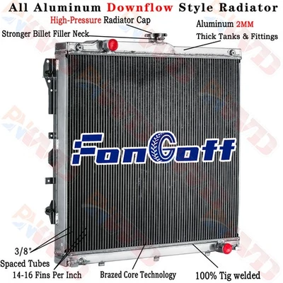 4 Row Radiator for 2007-2013 Toyota Tundra/2008-2014 Toyota Sequoia 4.6L 5.7L V8 Foto 1 de 4