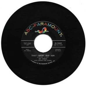 Ray Charles: "That Lucky Old Sun" / "Ol'Man Time" - VG+ '63 - plays NM! - Imagen 1 de 1
