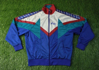 ASICS ORIGINAL VINTAGE VTG 90'S CASUAL MEN TRACK TOP JACKET SIZE S SMALL - Image 1 of 4
