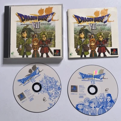 Dragon Quest VII 1998 PS1 Sony PlayStation NTSC-J JAPAN Game - Image 1 of 4