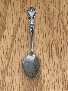 Cuchara de recuerdo de plata esterlina CB&H Corvallis Oregon Demitasse de colección - Imagen 1 de 7