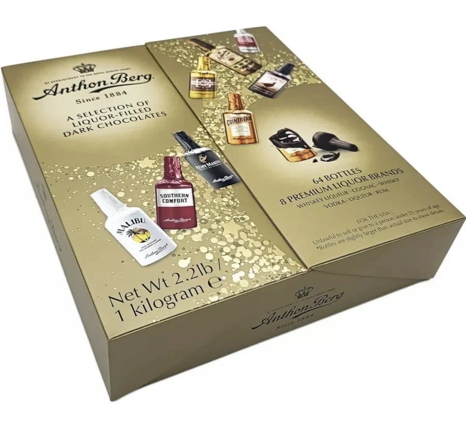 Anthon Berg Chocolate Liqueurs with 64 Famous Original  Liquor Spirits 1Kg 2026 - Image 1 of 1