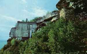 Cartolina Observation Point High Falls Rock City Garden vista panoramica TN Tennessee - Foto 1 di 2