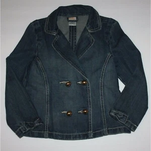 Gymboree Ready, Dress, Go Girl's Double Button Jean Blazer Jacket in size 5-6 - Picture 1 of 1