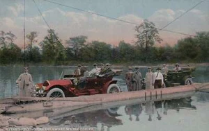 MEYER'S FERRY CERCA DE DELAWARE WATER GAP PA - POSTAL - COCHES ANTIGUOS - COLOR - Imagen 1 de 2