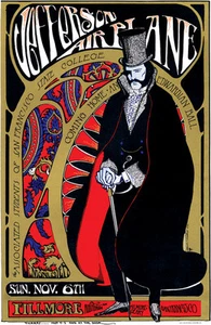 Jefferson Airplane Poster, Concert at Fillmore Auditorium, San Francisco - Picture 1 of 1