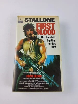 First Blood (VHS) Thorn EMI 1982 Rambo Sylvester Stallone Clamshell RARE VG - Image 1 of 4