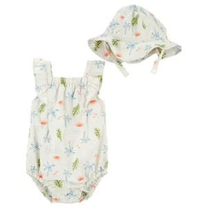 Infant Girls CUTE 2 pc Summer Outfit (Size 0-3 M) BRAND NEW W TAGS - Picture 1 of 3