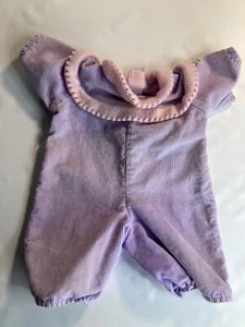 Cabbage Patch Kids Babydoll Vintage Purple Corduroy Jumpsuit - Picture 1 of 4