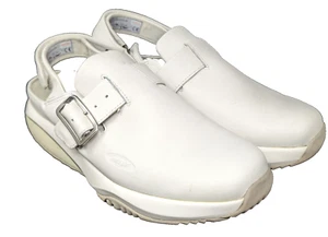 MBT Imara Rocker Clog Mules Womans US 6.5 White Sling Back Occupational Casual - Picture 1 of 13