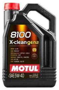 MOTUL 8100 X-CLEAN GEN2 5W-40 TANICA 5LT OLIO MOTORE 100% SINTETICO ACEA C3 - Imagen 1 de 4