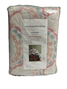 Anthropologie Carsambra Bedding Collection Pair Of King Shams - Picture 1 of 5