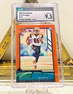 Tee Higgins RC /10 CSG 9.5 Green Panini Playbook Pop 1 Bengals 2020🔥 - Picture 1 of 6