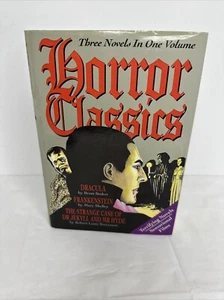 3 Novels in one volume - Horror Classics Dracula, Frankenstein, & Dr Jekyl  Hyde - Picture 1 of 9