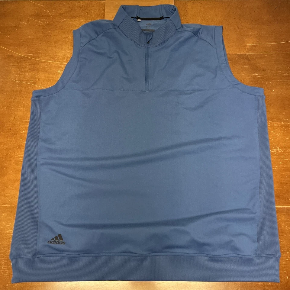 Reebok Sweater Mens 2XL Blue Long Sleeve Pullover Golf 1/4 Zip Lightweight - Image 1 of 4