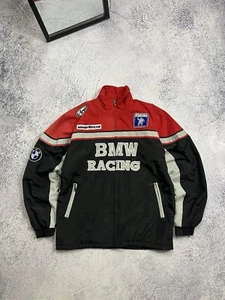 Vintage BMW Racing Jacket Michelin Good Year Embroidered Big Logo Men’s Size XXL - Picture 1 of 16