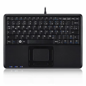 Perixx PERIBOARD-510 H PLUS ES Mini USB-Tastatur Touchpad Hub schwarz - Bild 1 von 2