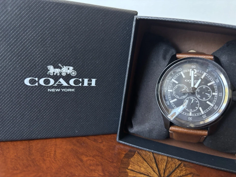 Reloj Coach Analógico Informal Carretilla Marrón Hombre 14601994 Foto 1 de 4