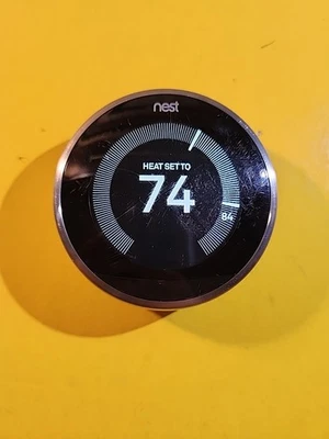 Google Nest Learning Thermostat 3rd Generation with Base A0013 - Image 1 of 4