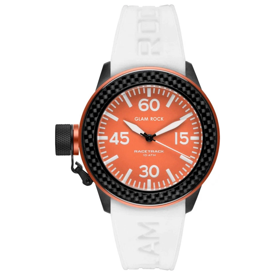 Glam Rock Women's Racetrack Swiss Made Orange Quartz 40mm Watch GRT29002F - image 1 of 1