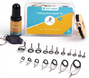 Kit Riparazione Occhielli Canna da Pesca Completo, Emergenza Quick-Fix Pesca Palo Occhi Re - Foto 1 di 12