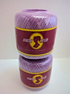 South Maid mercerisiertes Baumwollgarn 495 Holz violett 350 Yards Größe 10 - Bild 1 von 2