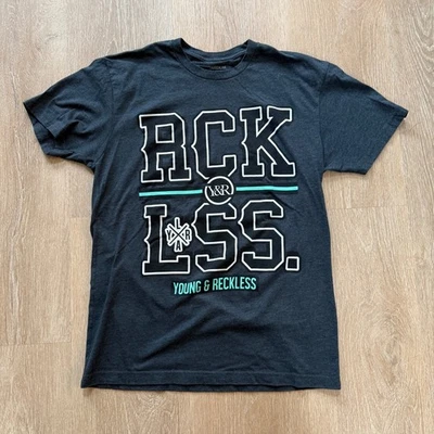 Reckless Los Angeles T-Shirt Size Medium Grey/Blue Young & Reckless - Image 1 of 4