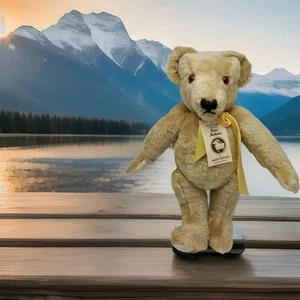 MerryThought Classic Golden Blonde Teddy Bear - Picture 1 of 8