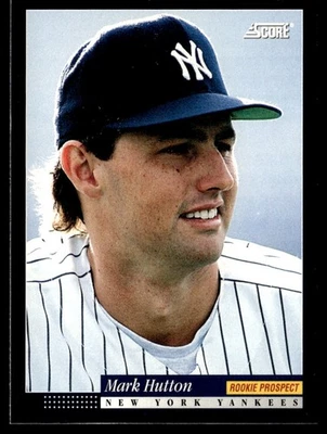 1994 Score Mark Hutton Rookie New York Yankees #608 - Image 1 of 2