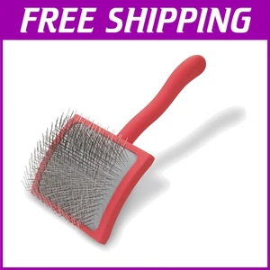 Professional Dog Slicker Brush for Doodles, Coral, Large - Picture 1 of 10