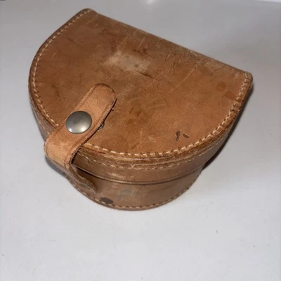 Vintage Leather Case Camera? Reel? - Image 1 of 4