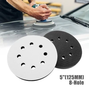2x 125 mm 8 Loch Schaumstoff Interface Pad Haken Schleife Schwingschleifer Weich Puffer Pad - Bild 1 von 11