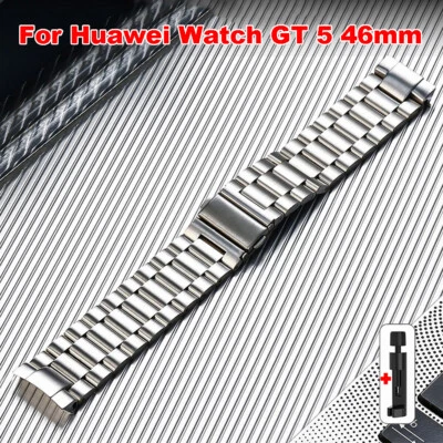 Stainless Steel Band For Huawei Watch GT 5 46mm Metal Wrist Strap Accessories