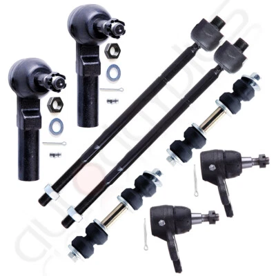 8Pieces Front Ball Joints Sway Bars Tie Rods Kit For 2000-2005 Cadillac Deville Foto 1 de 4