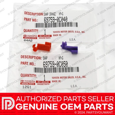 GENUÍNO Toyota Tundra Tacoma OEM Trava de Tampa Traseira Trava Vara Retentor Clipes CONJUNTO - Imagem 1 de 3