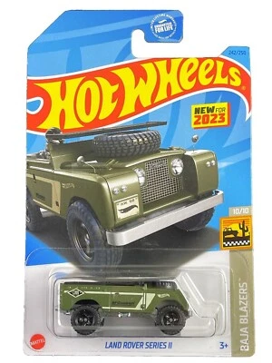 Hot Wheels 2023 HW Baja Blazers 10/10 verde Land Rover Serie II nuevo para 2023 Foto 1 de 4