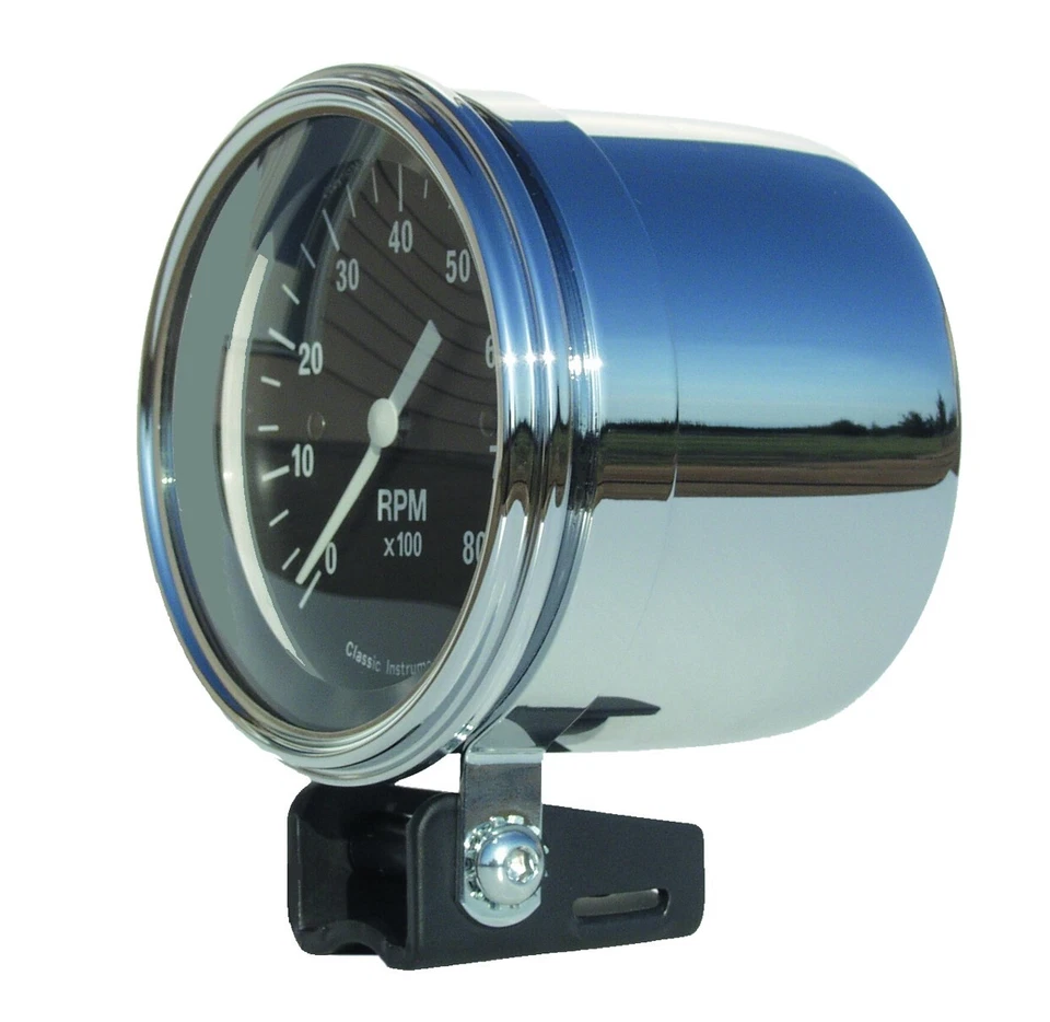 Classic Instruments Universal Tachometer Tach mounting cup CHROME Finish MT51 - Image 1 of 1