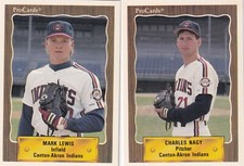 1990 Procards Canton Akron Indians Team Set Charles Nagy Mark Lewis 26 Cards