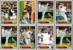 (8) 2012 Topps Opening Day  Detroit Tigers Lot