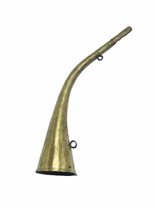 Ethiopian Blowing Brass Horn, Vintage Reproduction Clear Sound Horn - Picture 1 of 5