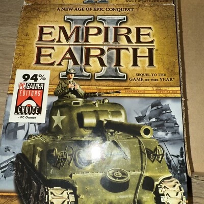 Jogo de PC Empire Earth 2 II duplo CD-ROM caixa manual guia de teclas de atalho - Imagem 1 de 4